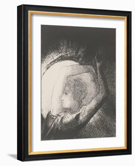 A Woman Clothed by the Sun, 1899-Odilon Redon-Framed Giclee Print