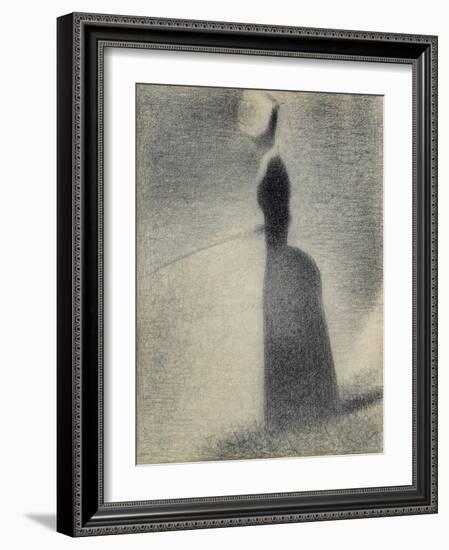A Woman Fishing, 1884-Georges Seurat-Framed Giclee Print