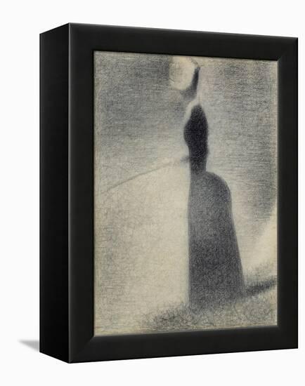 A Woman Fishing, 1884-Georges Seurat-Framed Premier Image Canvas