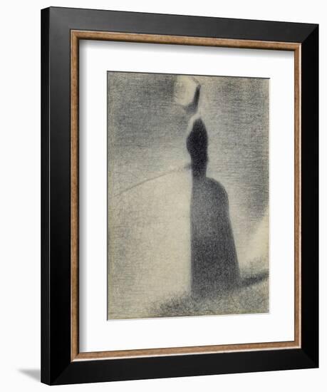 A Woman Fishing, 1884-Georges Seurat-Framed Giclee Print