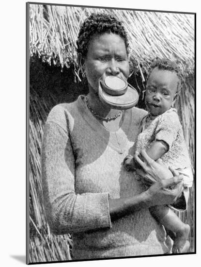 A Woman from the Sara-Kaba Tribe, Congo Republic, Africa, 1936-null-Mounted Giclee Print