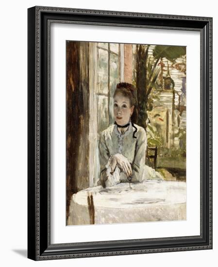 A Woman in an Elegant Interior-James Tissot-Framed Giclee Print