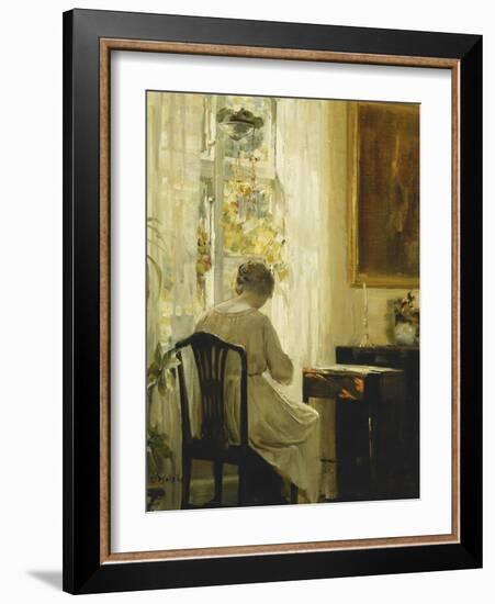 A Woman in an Interior-Carl Holsoe-Framed Giclee Print