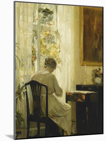 A Woman in an Interior-Carl Holsoe-Mounted Giclee Print