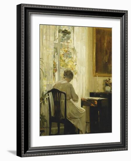 A Woman in an Interior-Carl Holsoe-Framed Giclee Print