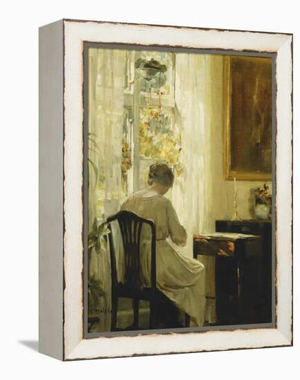 A Woman in an Interior-Carl Holsoe-Framed Premier Image Canvas