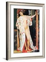 A Woman in Japan Bath-James Tissot-Framed Art Print