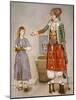 A Woman in Turkish Costume in a Hamam Instructing Her Servant-Jean-Etienne Liotard-Mounted Giclee Print