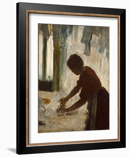 A Woman Ironing, 1873-Edgar Degas-Framed Giclee Print