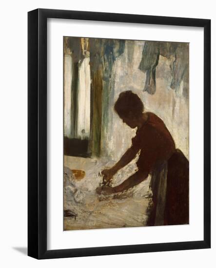 A Woman Ironing, 1873-Edgar Degas-Framed Giclee Print