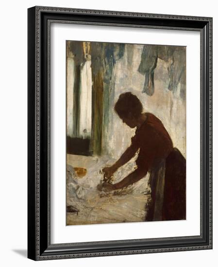 A Woman Ironing, 1873-Edgar Degas-Framed Giclee Print