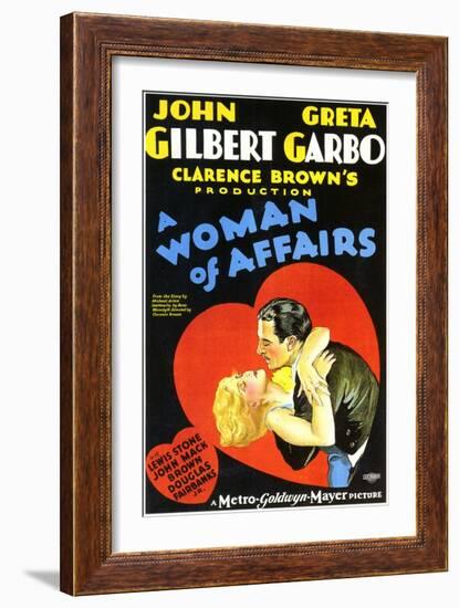 A Woman of Affairs, 1928-null-Framed Art Print
