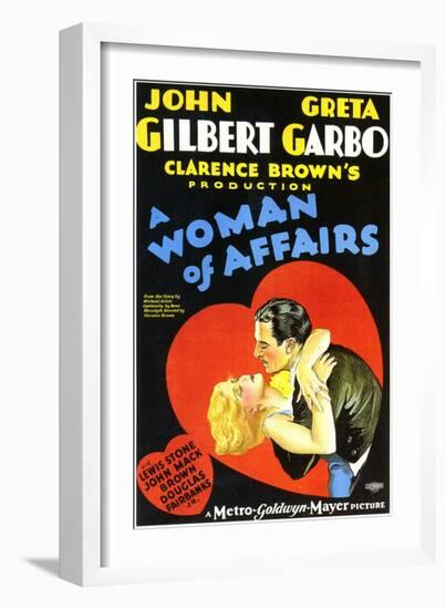 A Woman of Affairs, 1928-null-Framed Art Print