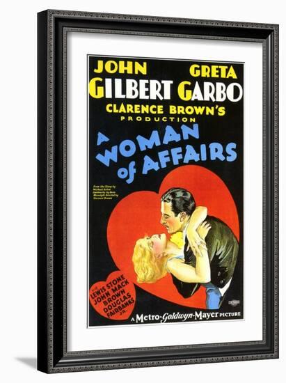 A Woman of Affairs, 1928-null-Framed Art Print