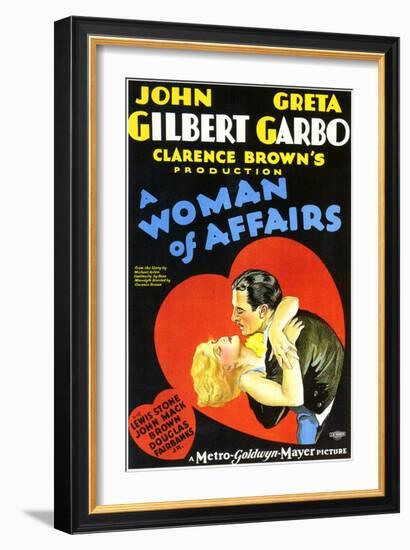 A Woman of Affairs, 1928-null-Framed Art Print