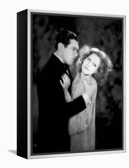 A WOMAN OF AFFAIRS, 1929 directed by CLARENCE BROWN with Greta Garbo / John Mack Brown (photo)-null-Framed Stretched Canvas