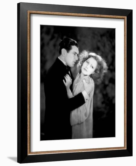 A WOMAN OF AFFAIRS, 1929 directed by CLARENCE BROWN with Greta Garbo / John Mack Brown (photo)-null-Framed Photo