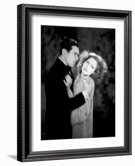 A WOMAN OF AFFAIRS, 1929 directed by CLARENCE BROWN with Greta Garbo / John Mack Brown (photo)-null-Framed Photo