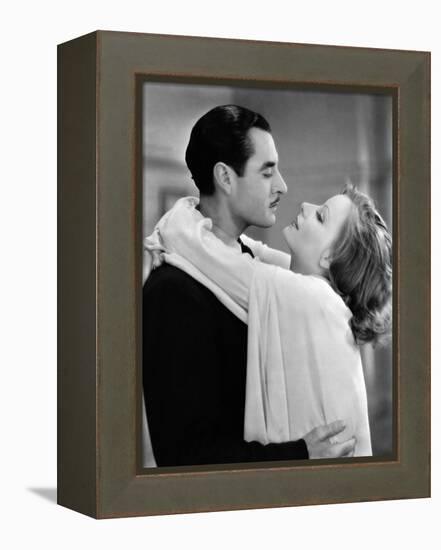 A WOMAN OF AFFAIRS, 1929 directed by CLARENCE BROWN with John Gilbert / Greta Garbo (b/w photo)-null-Framed Stretched Canvas