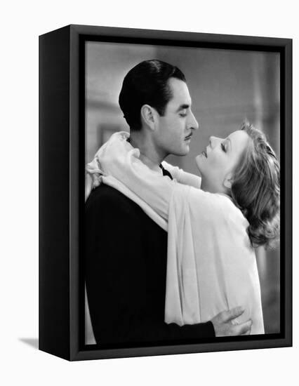 A WOMAN OF AFFAIRS, 1929 directed by CLARENCE BROWN with John Gilbert / Greta Garbo (b/w photo)-null-Framed Stretched Canvas