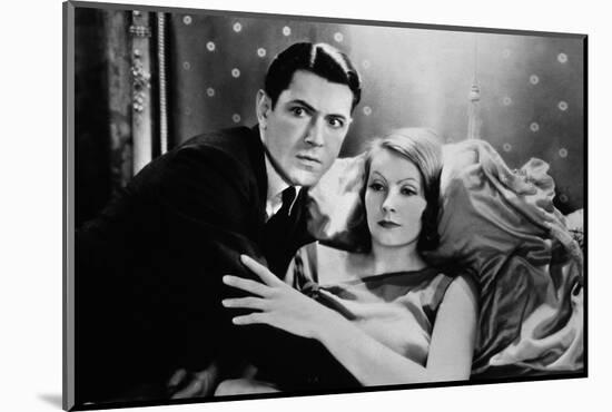 A WOMAN OF AFFAIRS, 1929 directed by CLARENCE BROWN with John Mack Brown / Greta Garbo (b/w photo)-null-Mounted Photo