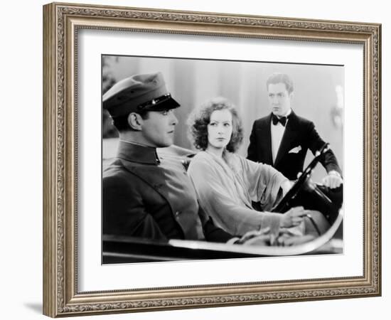 A Woman Of Affairs, Douglas Fairbanks Jr., Greta Garbo, Johnny Mack Brown, 1928-null-Framed Photo