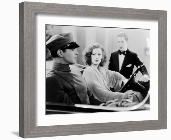 A Woman Of Affairs, Douglas Fairbanks Jr., Greta Garbo, Johnny Mack Brown, 1928-null-Framed Photo