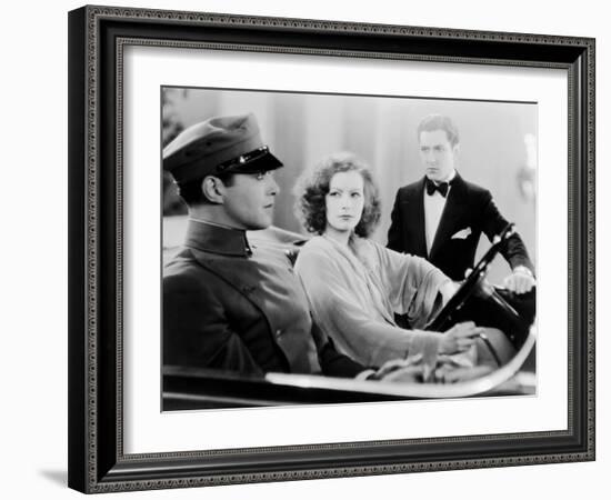 A Woman Of Affairs, Douglas Fairbanks Jr., Greta Garbo, Johnny Mack Brown, 1928-null-Framed Photo