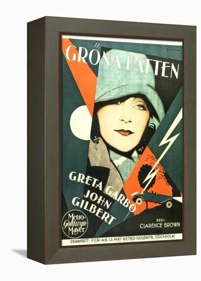 A Woman of Affairs, Swedish Movie Poster, 1928-null-Framed Stretched Canvas