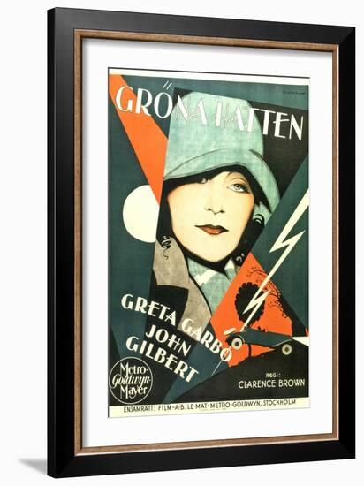 A Woman of Affairs, Swedish Movie Poster, 1928-null-Framed Art Print