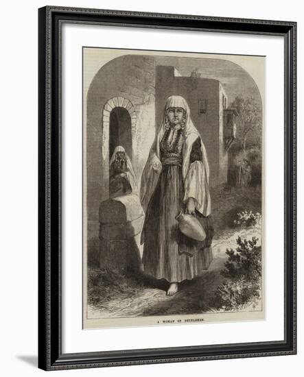 A Woman of Bethlehem-null-Framed Giclee Print