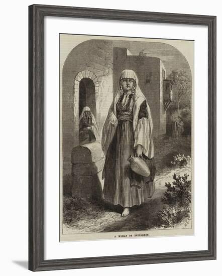 A Woman of Bethlehem-null-Framed Giclee Print