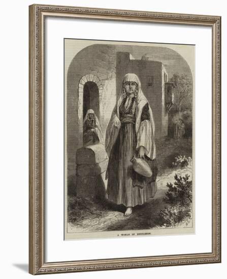 A Woman of Bethlehem-null-Framed Giclee Print
