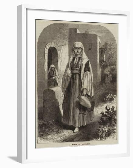 A Woman of Bethlehem-null-Framed Giclee Print