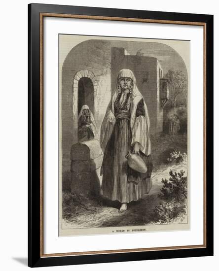 A Woman of Bethlehem-null-Framed Giclee Print