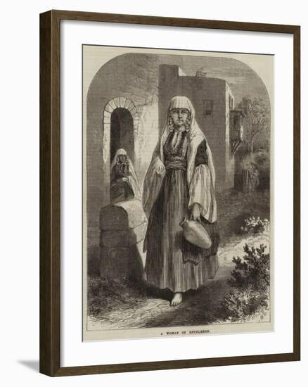 A Woman of Bethlehem-null-Framed Giclee Print