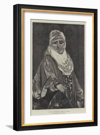 A Woman of Constantinople-Jean Leon Gerome-Framed Giclee Print