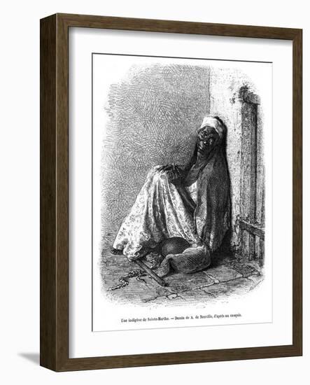 A Woman of Santa Marta, Colombia, 19th Century-A de Neuville-Framed Giclee Print