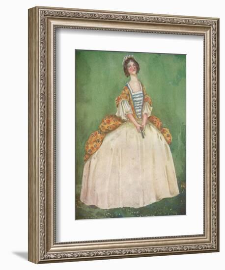 'A Woman of the Time of Queen Anne', 1907-Dion Clayton Calthrop-Framed Giclee Print