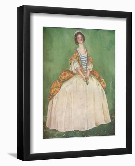 'A Woman of the Time of Queen Anne', 1907-Dion Clayton Calthrop-Framed Giclee Print