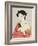 A Woman Powdering Her Neck-Ioki Bunsai-Framed Giclee Print