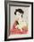 A Woman Powdering Her Neck-Ioki Bunsai-Framed Giclee Print