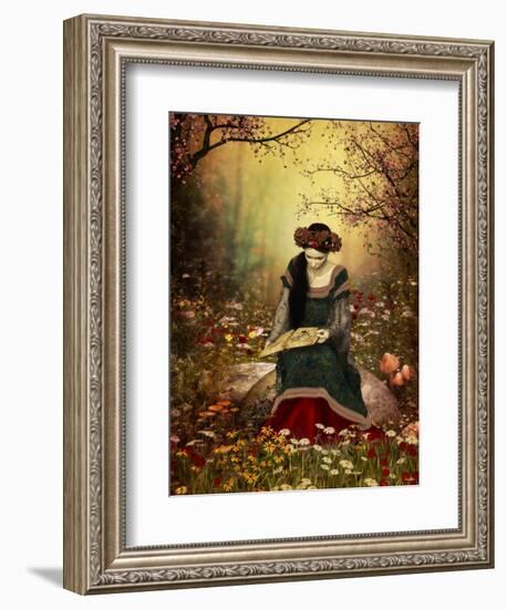 A Woman Reading A Book-Atelier Sommerland-Framed Premium Giclee Print