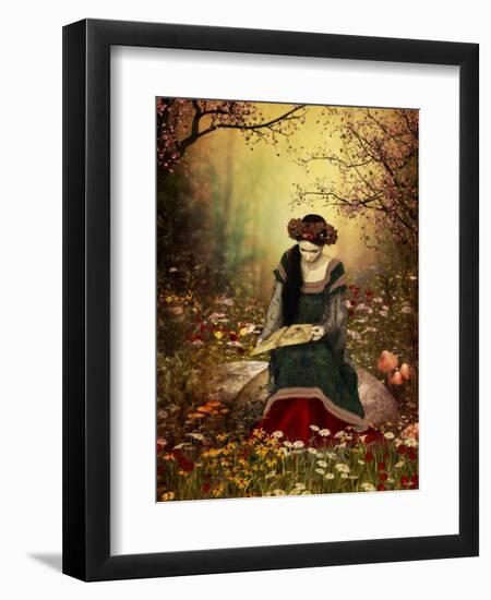 A Woman Reading A Book-Atelier Sommerland-Framed Premium Giclee Print