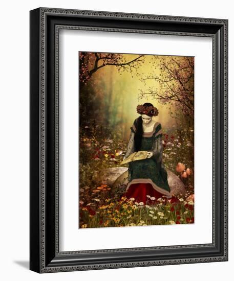 A Woman Reading A Book-Atelier Sommerland-Framed Art Print