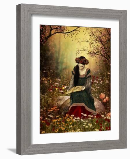 A Woman Reading A Book-Atelier Sommerland-Framed Art Print