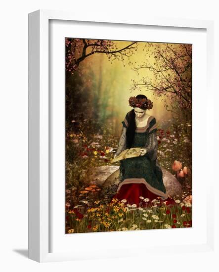 A Woman Reading A Book-Atelier Sommerland-Framed Art Print