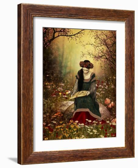 A Woman Reading A Book-Atelier Sommerland-Framed Premium Giclee Print