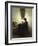 A Woman Reading by Candlelight in an Interior-Peter Ilsted-Framed Giclee Print