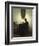 A Woman Reading by Candlelight in an Interior-Peter Ilsted-Framed Giclee Print